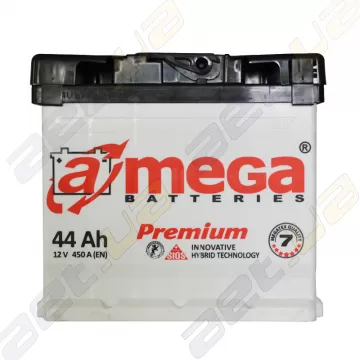 Автомобильный аккумулятор Amega 6СТ-44Ah R+ 450A Premium M7