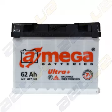 Автомобильный аккумулятор A-Mega ULTRA+ 62Ah R+ 610A
