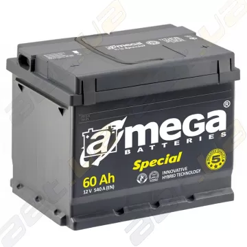 Автомобильный аккумулятор A-Mega Special 60Ah R+ 540A