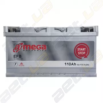 Aкумулятор A-Mega EFB 110Ah R+ 970A