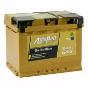 Автомобильный аккумулятор AutoPart Gold 62Ah L+ 600A