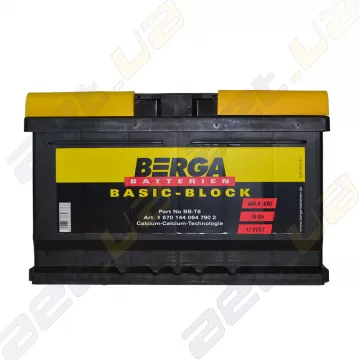 Автомобильный аккумулятор Berga Basic 70Ah R+ 640A (EN) (низкобазовый)
