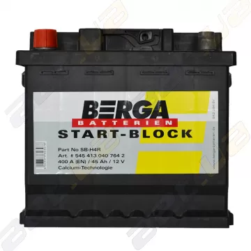 Автомобільний акумулятор Berga Start 45Ah L+ 400A