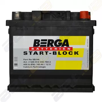 Автомобильный аккумулятор Berga Start 45Ah R+ 400A