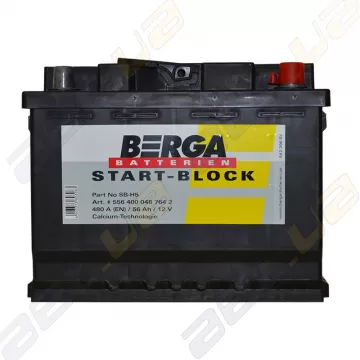 Автомобільний акумулятор Berga Start 56Ah R+ 480A (EN)