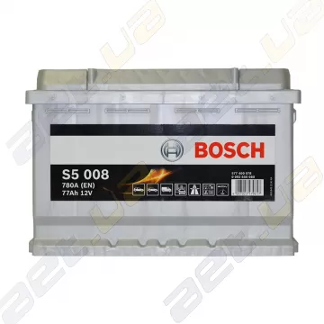 Акумулятор Bosch S5 008 77Ah R+ 780A 0092S50080