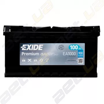 Аккумулятор Exide Premium Carbon Boost 2.0 100Ah R+ 900A EA1000