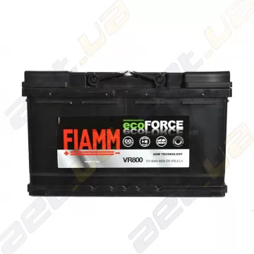 Аккумулятор Fiamm Ecoforce AGM 80Ah R+ 800A (EN) (VR800) (7906201)