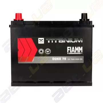 Аккумулятор FIAMM Black Titanium 75AH JL+ 640A (D26X75) (7905189)