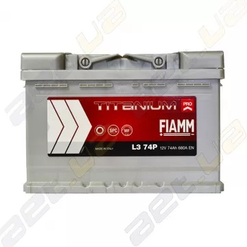 Акумулятор Fiamm Titanium Pro 74Ah R+ 680A (L374P) (7905154)