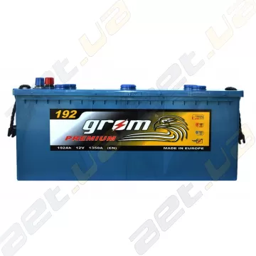Вантажний акумулятор Grom Premium 192Ah L+ 1350A