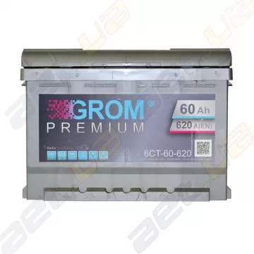 Акумулятор Grom 60Ah L+ 620A (низкобазовый)