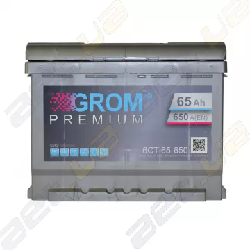 Аккумулятор Grom 65Ah R+ 650A