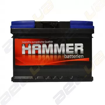 Аккумулятор Hammer 62Ah R+ 600A