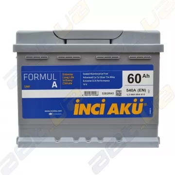 Аккумулятор INCI-AKU Formul A 60Ah R+ 540A