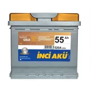 Акумулятор Inci Akü Nanogold EFB Start-Stop 55Ah R+ 520A (EN)
