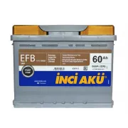 Акумулятор Inci Akü Nanogold EFB Start-Stop 60Ah R+ 560A (EN)