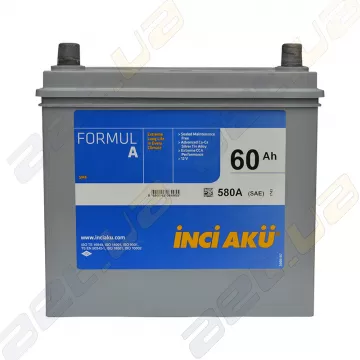 Акумулятор автомобільний INCI-AKU Formul A 60Ah JL+ 580A