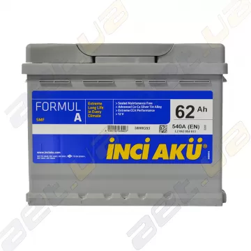 Акумулятор INCI-AKU Formul A 62Ah R+ 540A