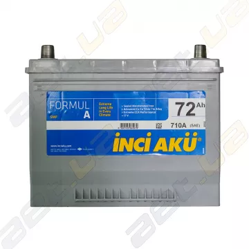 Аккумулятор автомобильный INCI-AKU Formul A 72Ah JL+ 710A