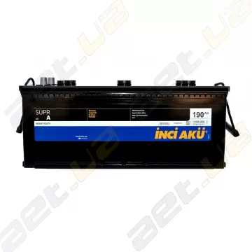 Грузовой аккумулятор Inci Akü Supra HD 190Ah L+ 1100A (EN)