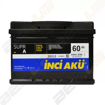 Автомобильный аккумулятор INCI-AKU Supr A 60Ah L+ 540A купить по лучшей цене | AET.ua