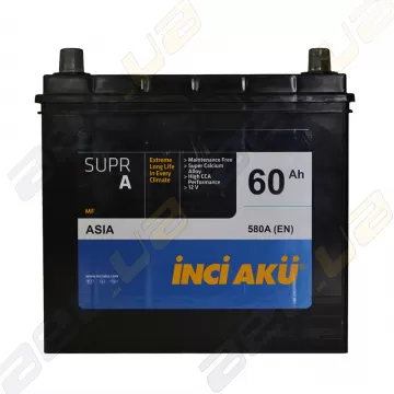 Акумулятор INCI-AKU Supr A 60Ah JL+ 580A