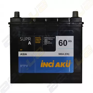 Аккумулятор INCI-AKU Supr A 60Ah JR+ 580A