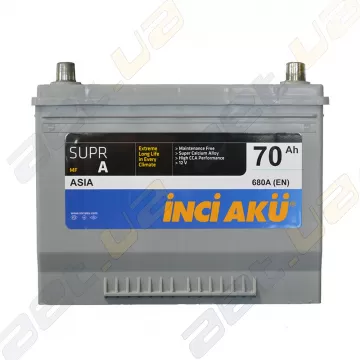 Акумулятор INCI-AKU Supr A 70Ah JR+ 680A