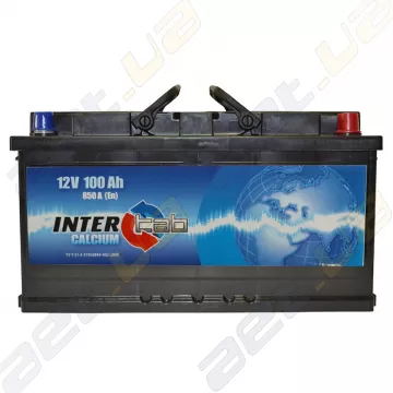 Акумулятор InterTab 100Ah R+ 850A