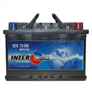 Акумулятор InterTab 75Ah R+ 680A