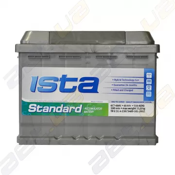 Аккумулятор Ista Standard 60Ah L+ 540A (EN)
