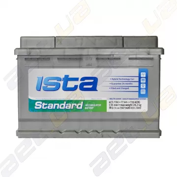 Аккумулятор автомобильный Ista Standard 77Ah L+ 720A (EN)
