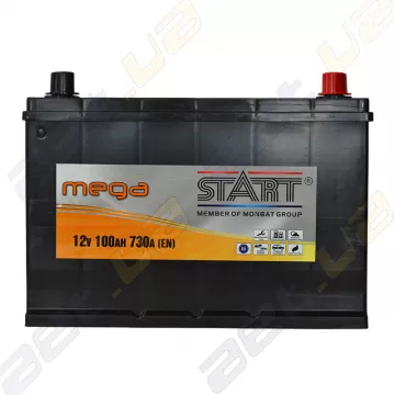 Аккумулятор Mega Start 100Ah JR+ 730A