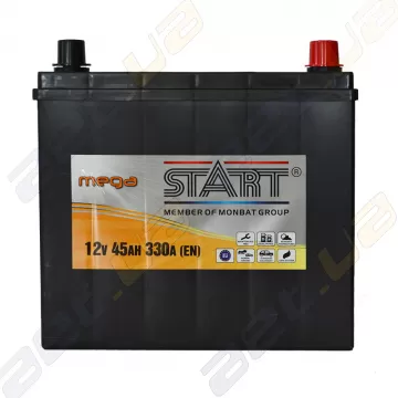 Аккумулятор Mega Start 45Ah JR+ 330A