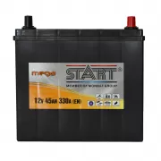 Mega Start 45Ah JR+ 330A (тонка клема)