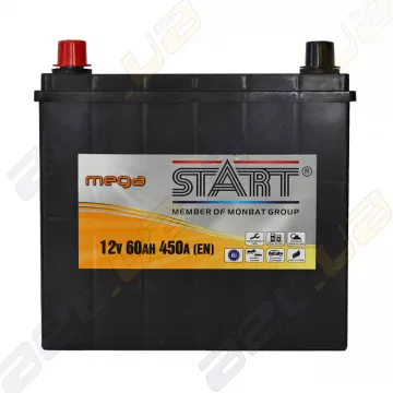 Аккумулятор Mega Start 60Ah JL+ 450A