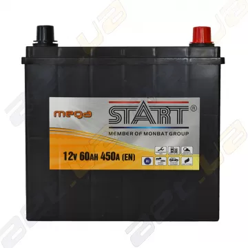 Аккумулятор Mega Start 60Ah JR+ 450A