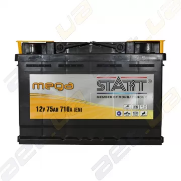 Аккумулятор Mega Start 75Ah R+ 710A низкобазовый