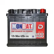 Автомобильный аккумулятор Monbat D 50Ah R+ 420A