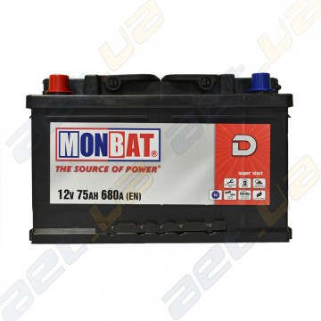 Акумулятор Monbat D 75Ah L+ 680A
