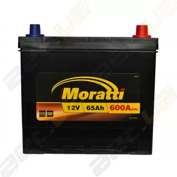 Аккумулятор автомобильный Moratti 65Ah JR+ 600A