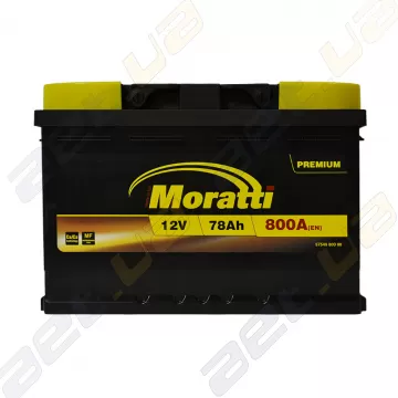 Аккумулятор Moratti 78Ah R+ 800A (EN)