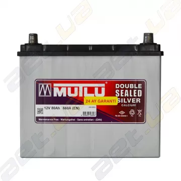 Аккумулятор Mutlu Silver Calcium 80Ah JR+ 660A (корпус 70)