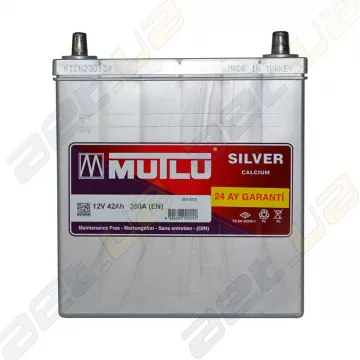 Акумулятор Mutlu Silver Calcium 42Ah JR+ 350A (тонка клема)