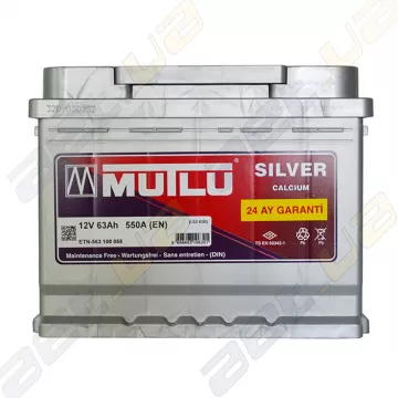 Акумулятор Mutlu Silver Calcium 63Ah R+ 550A