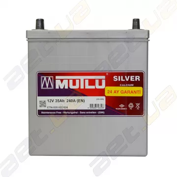Акумулятор Mutlu Silver Calcium 35Ah JL+ 240A (тонка клема)