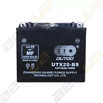 Мото аккумулятор Outdo (UTX20-BS) 12V 18Ah L+