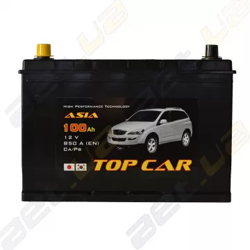 Аккумулятор TOP CAR Asia 100Ah JL+ 850A