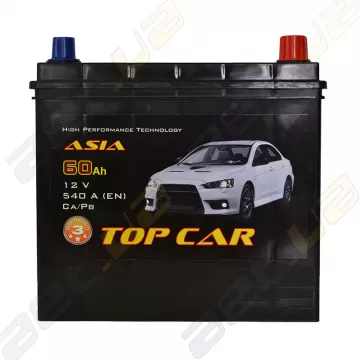 Аккумулятор TOP CAR Asia 60Ah JR+ 540A
